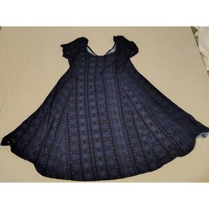 Hollister Women's‎ Blue Geometric Print Short Sleeve A-Line Dress Size S WW